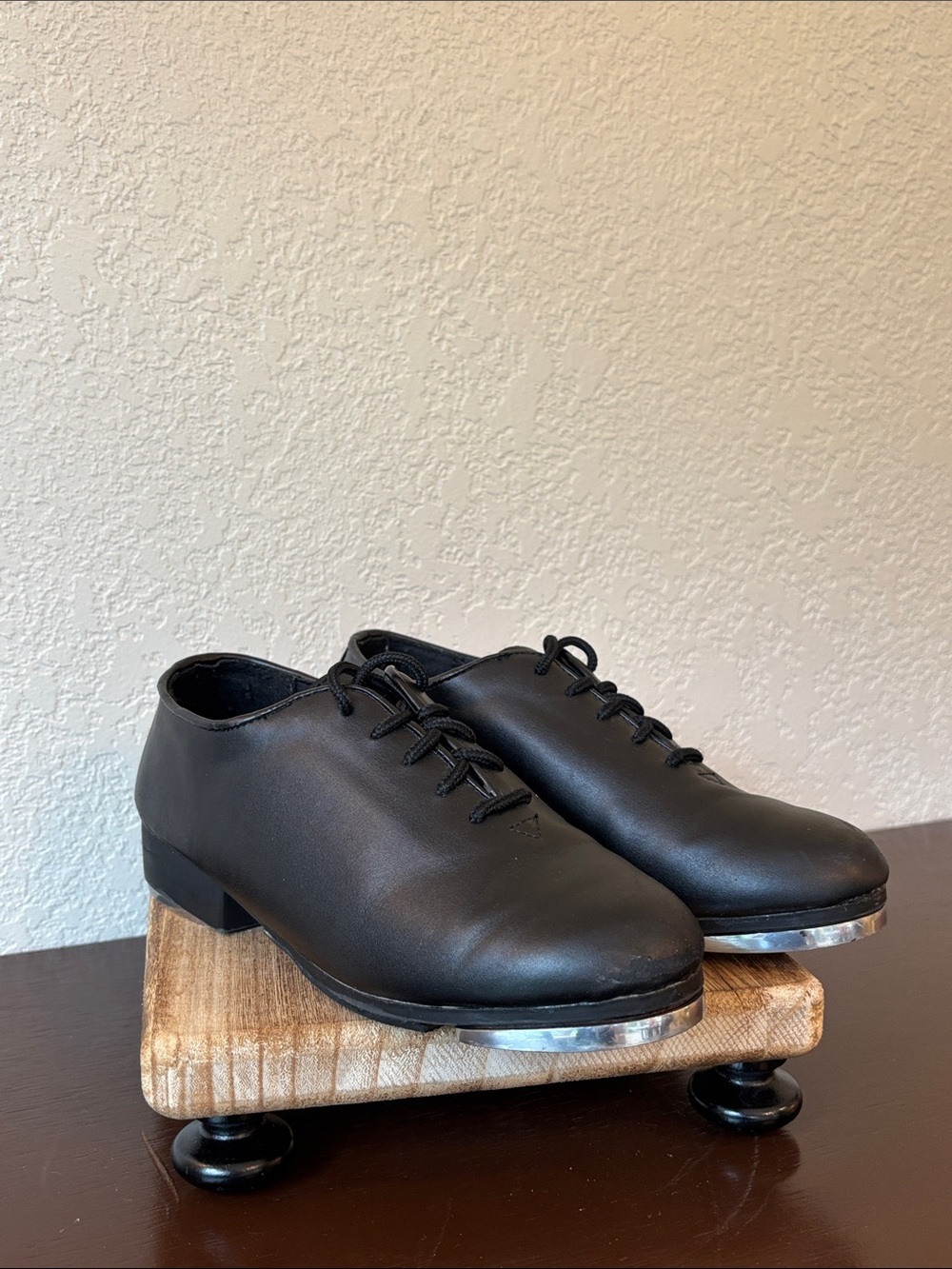 NWOT Dance Class Black Kids’‎ Tap Oxfords Sz 4